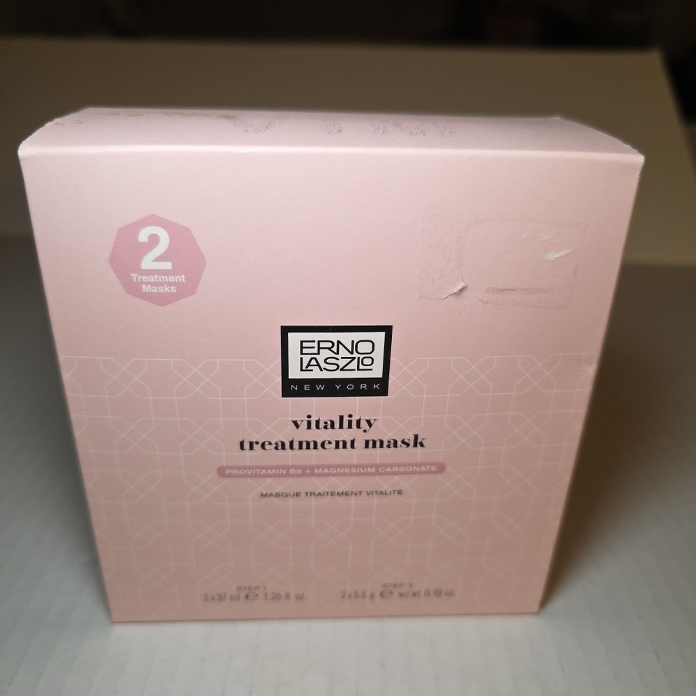 New in Box, Full Size Erno Laszlo Vitality Treatment Mask SET (2)